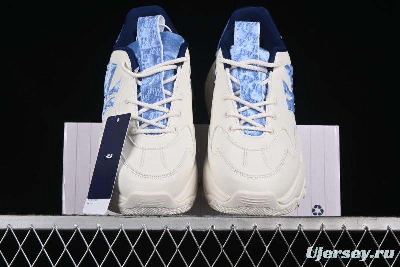 New York Yankees MLB Bigball Chunky Window Velvet Monogram Thick Sole Casual Running Shoes - 3ASHWVM4650NYS