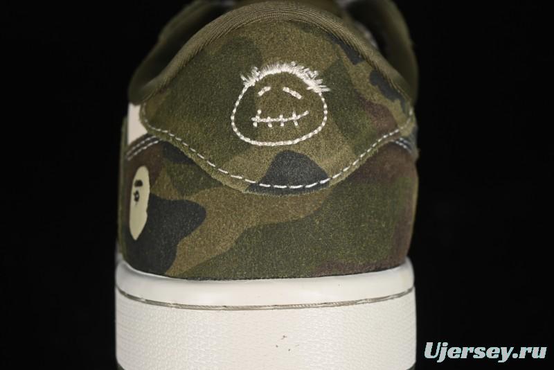 Nike Air Jordan 1 Low OG SP Travis Scott x Fragment Design Collaboration Sneakers - CH6336-014