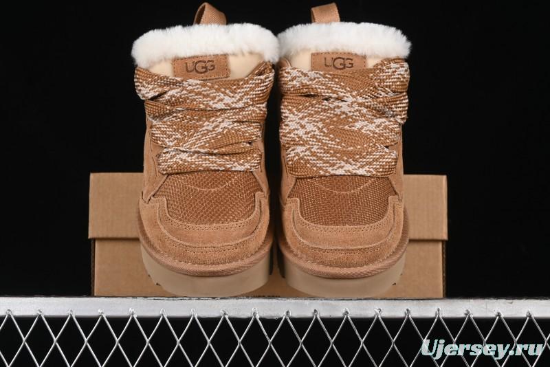 UGG Classic Ultra Mini Mel Dual-Color Lace-Up Low-Top Casual Shoes - 1144032