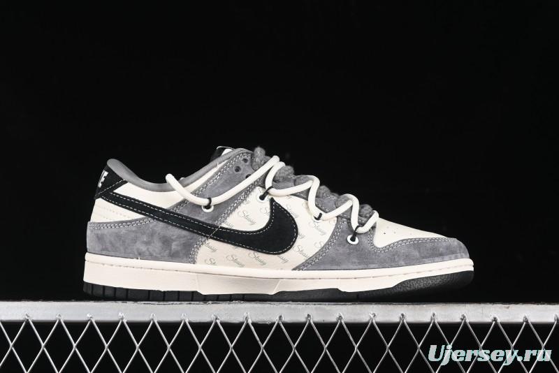 Nike SB Dunk Low Stussy Anniversary Edition Customized Low-Top Casual Sneakers - SJ2068-305