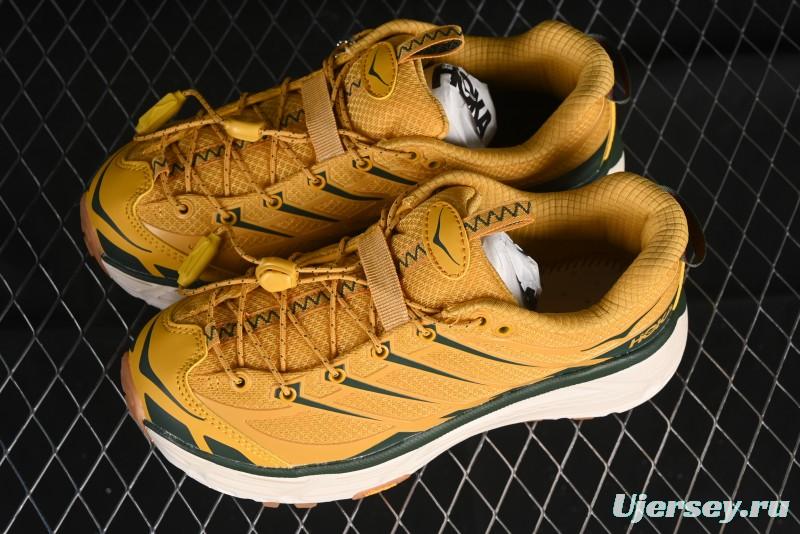 Hoka Mafate Three 2 Ultra-Lightweight Cushioned Trail Running Shoes - 1141572 GLW