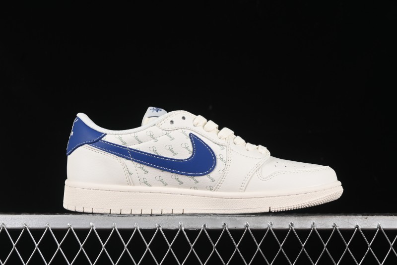 Nike Travis Scott x Fragment Design x Air Jordan 1 Low OG SP AJ1 Retro Sneakers - SJ2068-117
