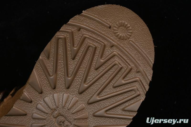 UGG Classic Mini II Fur Lace-Up Platform Short Boots with Treadlite Outsole - 1143954