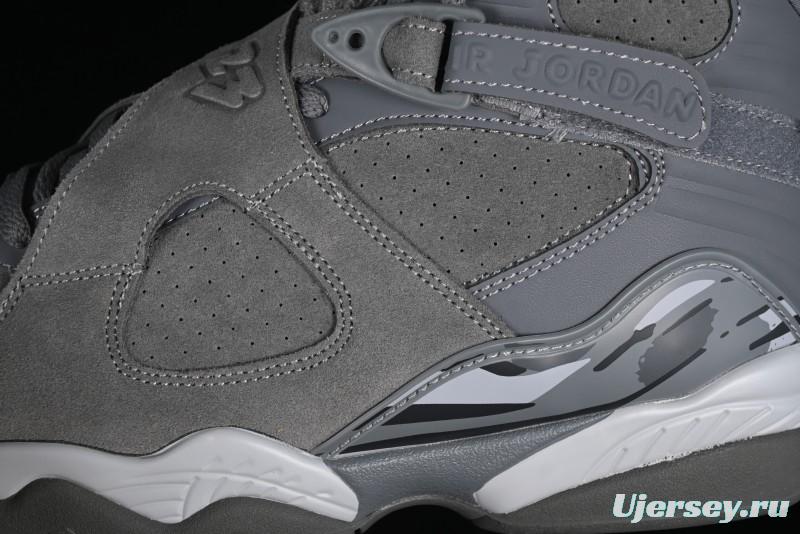 Nike Air Jordan 8 Retro "Cool Grey" Basketball Shoes - 305381-014