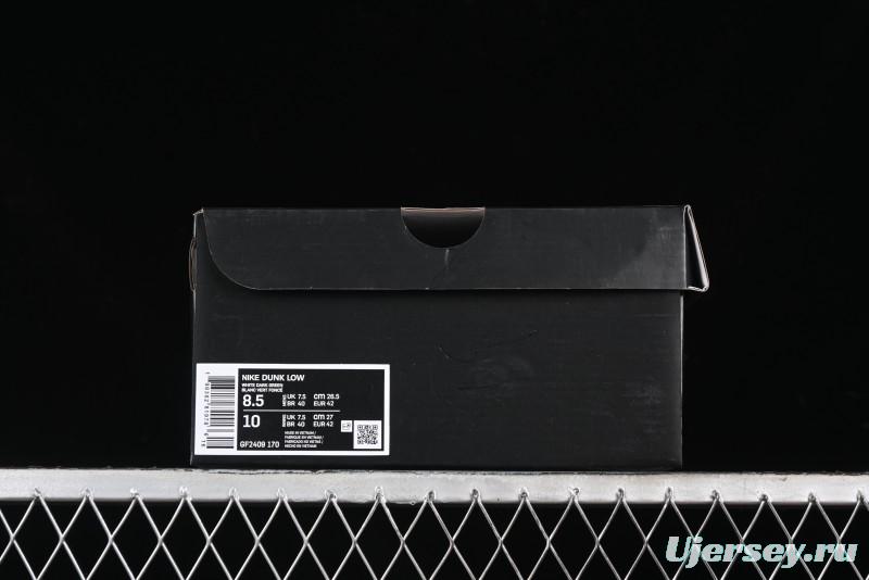 Nike SB Dunk Low Saint Laurent Series - White Green Swoosh Anniversary High-End Custom Low-Top Casual Sneakers - GF2409-170