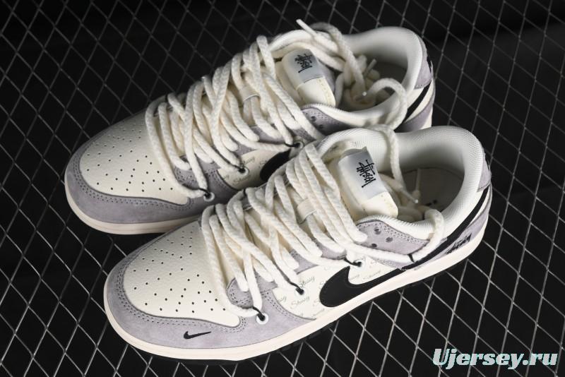 Nike SB Dunk Low Stussy Anniversary Edition Customized Low-Top Casual Skate Shoes - SJ2068-293