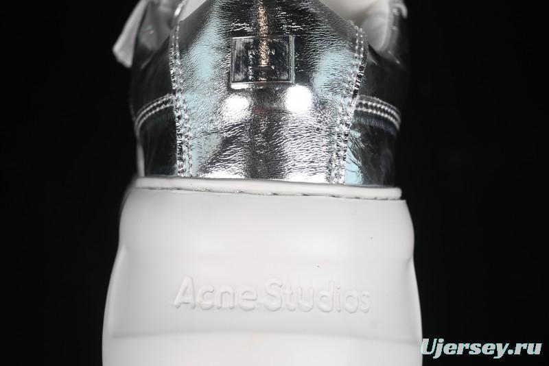 Acne Studios Retro Velcro Women's Casual Shoes Silver - G.E5