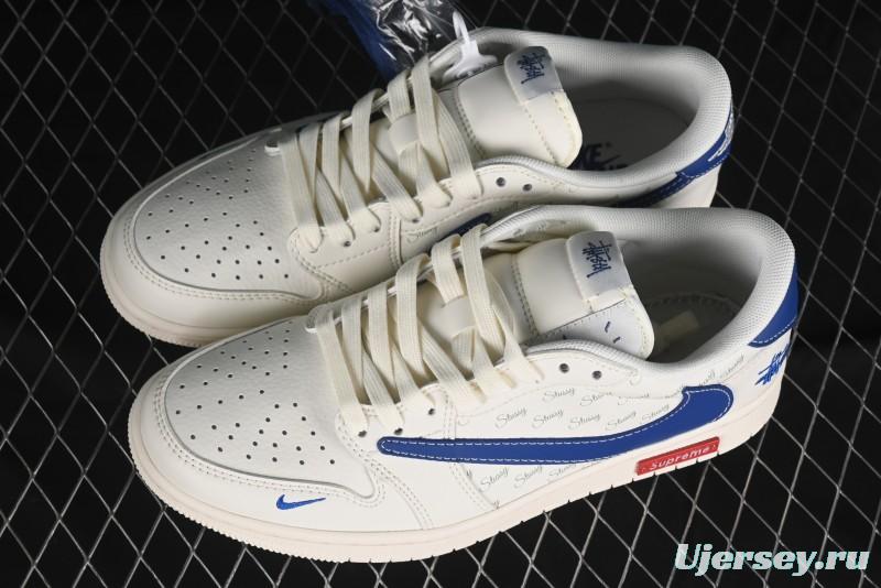 Nike Travis Scott x Fragment Design x Air Jordan 1 Low OG SP AJ1 Retro Sneakers - SJ2068-117