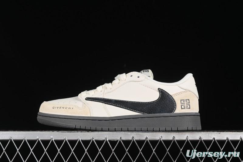 Nike Travis Scott x Fragment Design x Air Jordan 1 Low OG SP AJ1 Low Top Casual Sneakers - CF3688-030