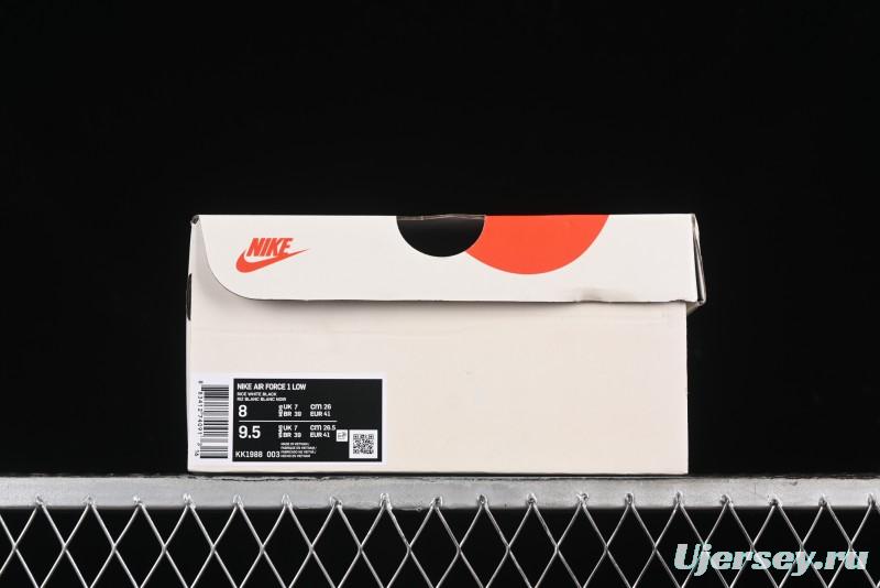 Nike Air Force 1 '07 Low UN Collaboration - Pig Eight Rice Black Casual Sneakers - KK1988-003