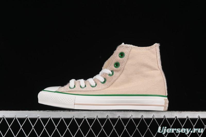 Converse Zoo Happy Pets Series High-Top Casual Sneakers with Plush Lining for Autumn Winter - A12768C