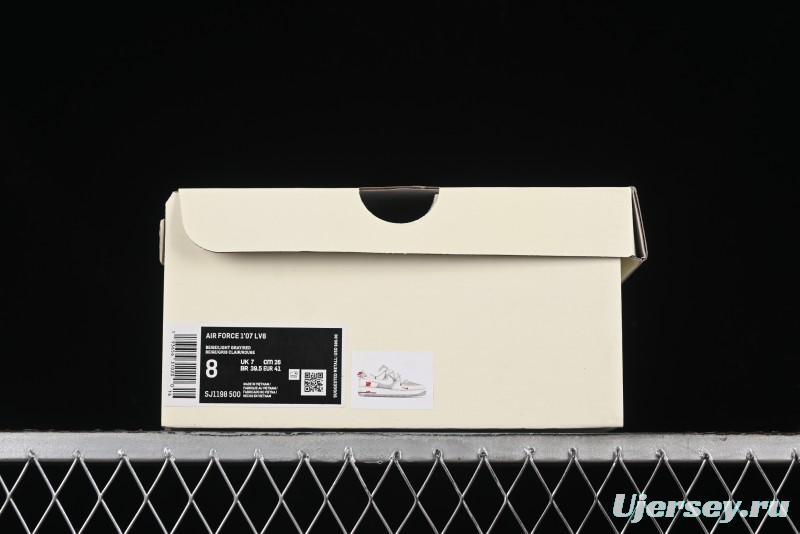 Nike Air Force 1 '07 Low UN Collaboration - Beige Silver Trim Lace-Up Casual Sneakers - SJ1198-500