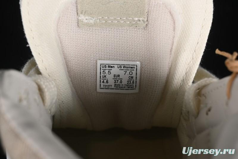 Vans Notre Premium Sk8-Hi High-Top Skate Shoes with Upgraded Suede and Linen Materials - VN000CR0BWQ