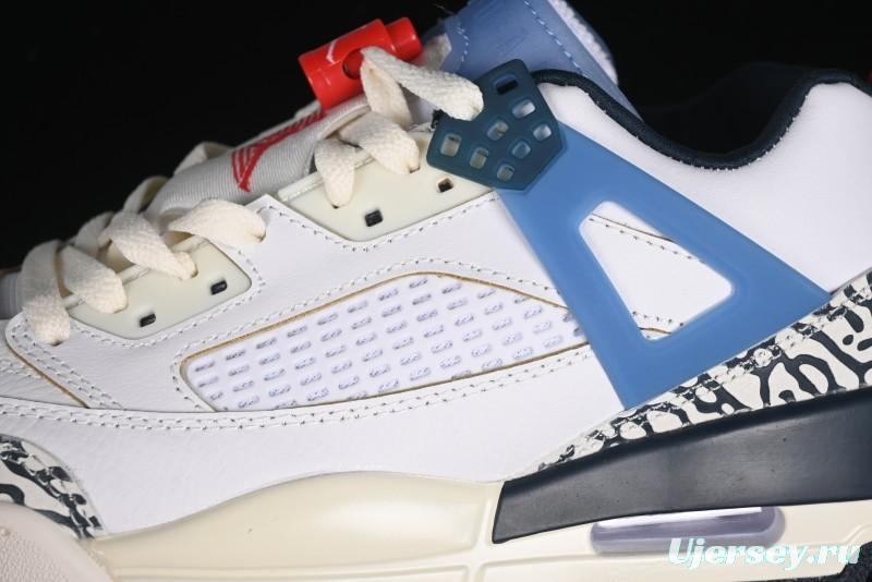 Nike Jordan Spizike Low AJ Hybrid Elements White Blue Culture Casual Sneakers - HM3712-164