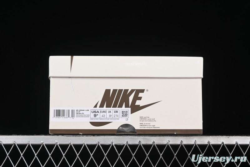 Nike Travis Scott x Air Jordan 1 Low OG AJ1 Collaboration Reverse Swoosh Sneakers - DM7866-202