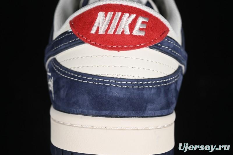 Nike SB Dunk Low Stussy Anniversary Edition Custom Premium Low-Top Skateboarding Shoes - XX2025-609