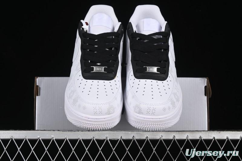 Nike Air Force 1 '07 Low Black Silk Chinese Style Casual Sneakers - ZH0316-036