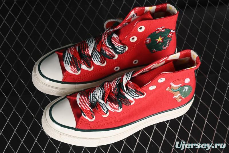 Converse 1970s Christmas Theme High Top Casual Sneakers for Winter - A12454C
