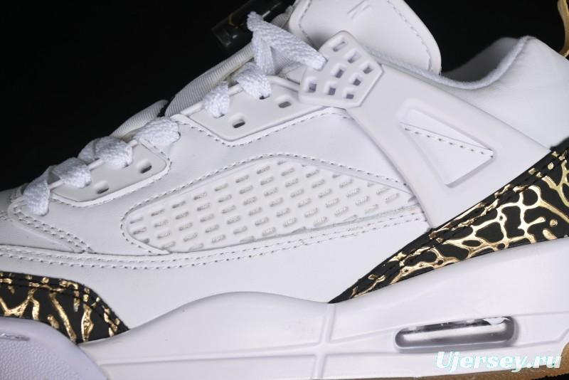 Nike Jordan Spizike Low Casual Shoes with Cracked Leather Design - HJ9019-100