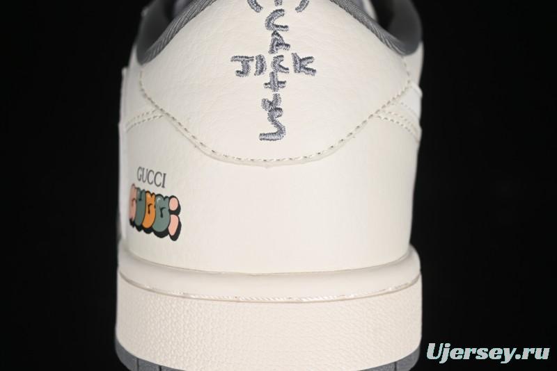 Nike Travis Scott x Fragment Design x Air Jordan 1 Low OG SP AJ1 Low Top Casual Sneakers - DM6688-607