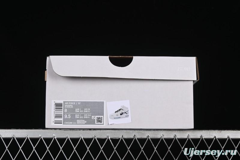 Nike Air Force 1 Mid Custom Hand-Painted Broken Three Hooks Shadow Spray-Painted Strap Mid-Top Casual Sneakers - CW2289-111