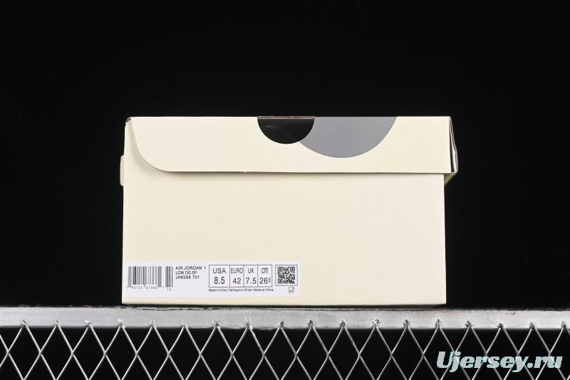 Nike Travis Scott x Fragment Design x Air Jordan 1 Low OG SP AJ1 Casual Sneakers - JH6088-701