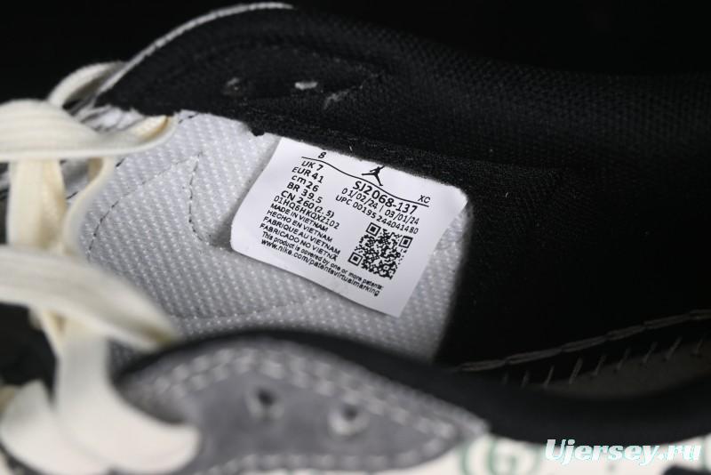 Nike Travis Scott x Fragment Design x Air Jordan 1 Low OG SP AJ1 Gucci Collaboration - Black Hook Dragonfly Low-top Casual Sneakers - SJ2068-137