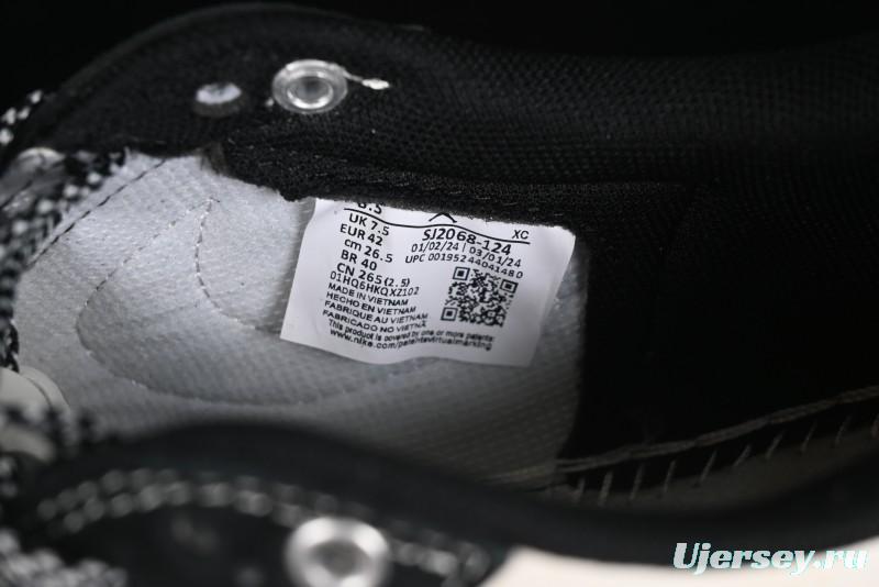 Nike Travis Scott x Fragment Design x Air Jordan 1 Low OG SP AJ1 Supreme Stussy Collaboration - Red Tab Black Warrior Low Top Casual Sneakers - SJ2068-124