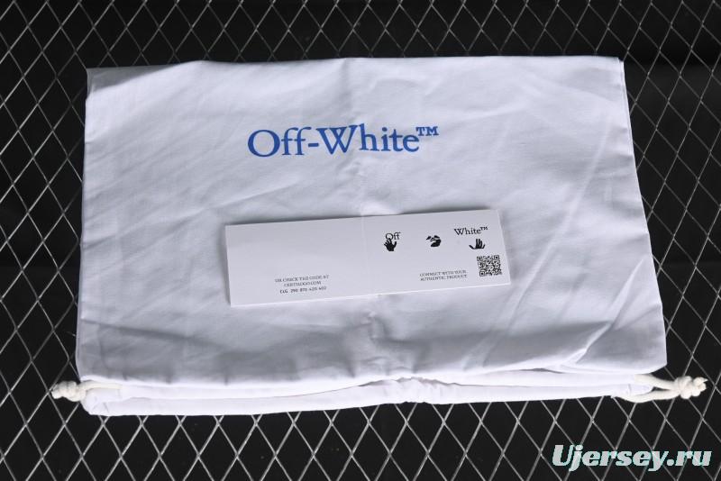 Off-White Out Of Office Low-Top Fashion Sneakers in White Black - AJD4