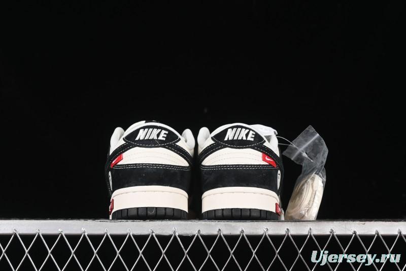 Nike SB Dunk Low Supreme x Bape Collaboration Anniversary Edition Custom Low-Top Casual Sneakers - SJ1089-018