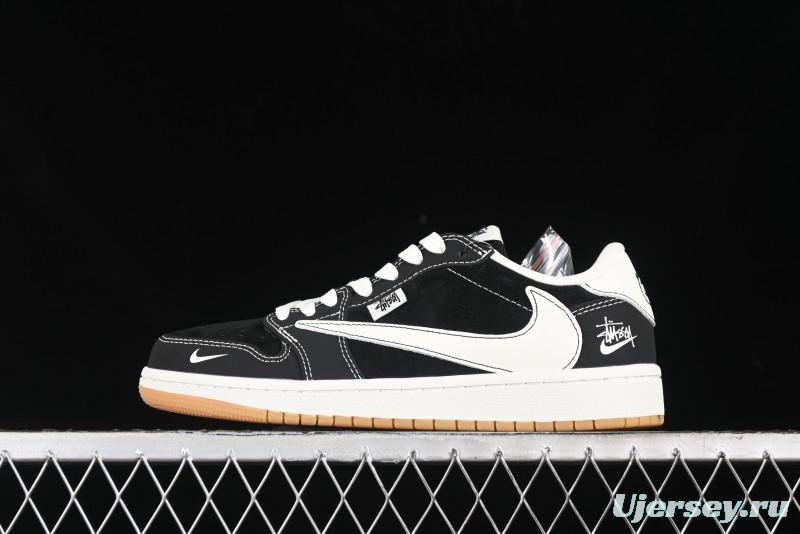 Nike Travis Scott x Fragment Design x Air Jordan 1 Low OG SP AJ1 Retro Sneakers - JH6089-004