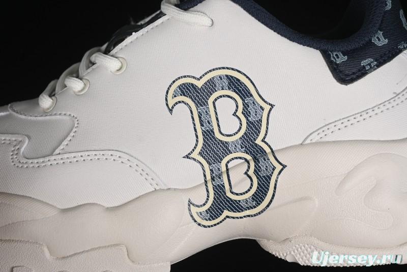New York Yankees MLB Bigball Chunky Denim Monogram Platform Sneakers - 3ASHBDM4N43NYS