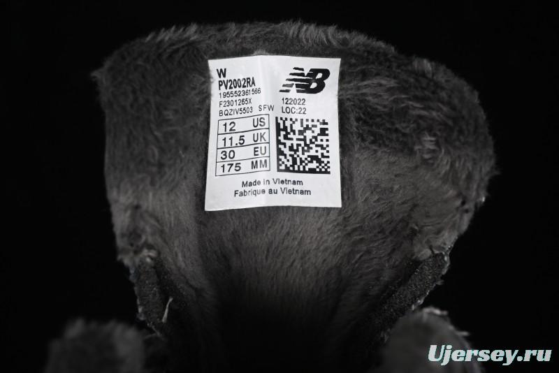 New Balance 2002R Series Hook & Loop Kids Shoes with Fleece Lining - PV2002RA