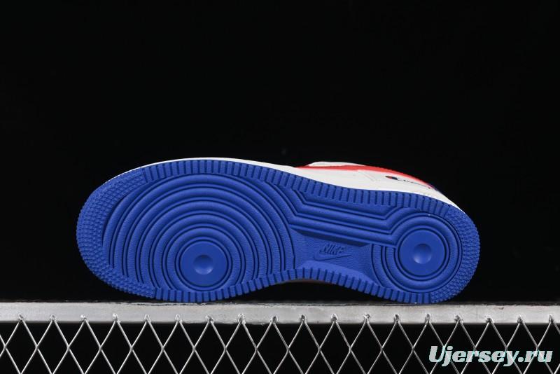 Nike Air Force 1 '07 Low Champion Collaboration - Blue White Red Low-Top Casual Sneakers - KK1988-002