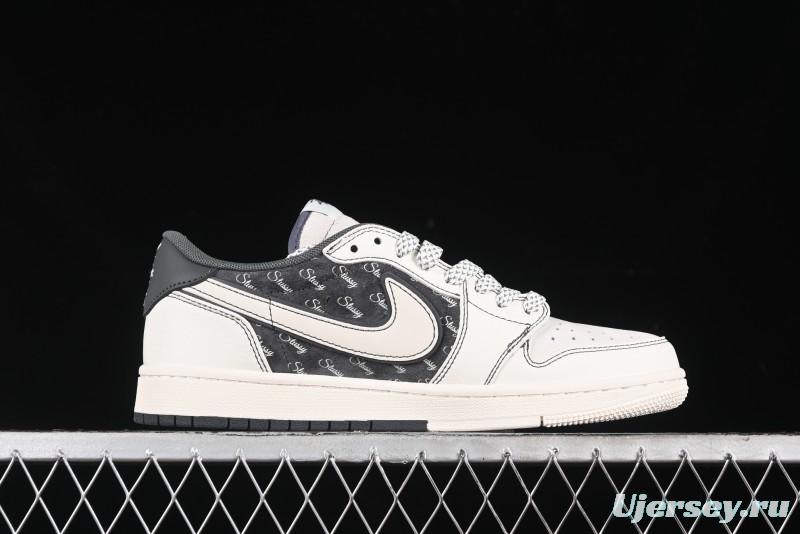 Nike Air Jordan 1 Low OG SP Travis Scott x Fragment Design Collaboration Sneakers - SJ2068-123