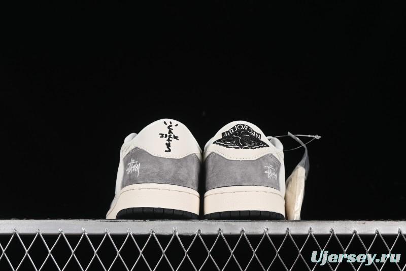 Nike Travis Scott x Fragment Design x Air Jordan 1 Low OG SP AJ1 Retro Sneakers - XY2688-124