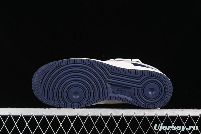 Nike Air Force 1 '07 Low The North Face Collaboration - Grey Blue Drawstring Low-Top Casual Sneakers - SJ1198-700