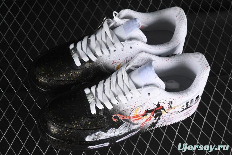 Nike Air Force 1 '07 Low Black Myth Wukong Custom Spray-Painted Gift Box Low-Top Casual Sneakers - ZH0316-045