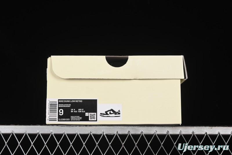 Nike SB Dunk Low Carhartt Collaboration - Off White Black Swoosh Anniversary Custom Low-Top Casual Skate Shoes - SJ1089-005