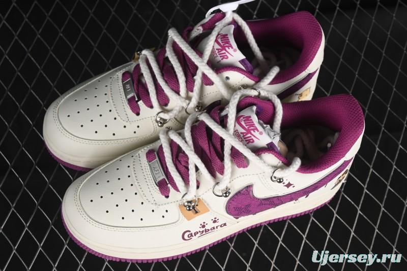 Nike Air Force 1 '07 Low x Capybara "Flute Blowing Boy" Casual Lace-Up Sneakers - LV0506-660
