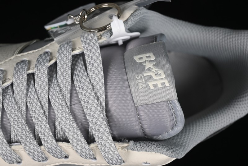 Nike Air Force 1 '07 Low Bape Collaboration - Off White Grey Low Top Casual Sneakers - BB6566-207