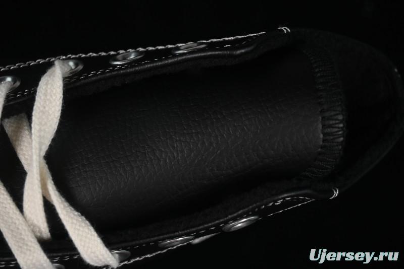 Converse Chuck 70s High Top Canvas Sneakers with Fur Lining in Black & White - A13863C