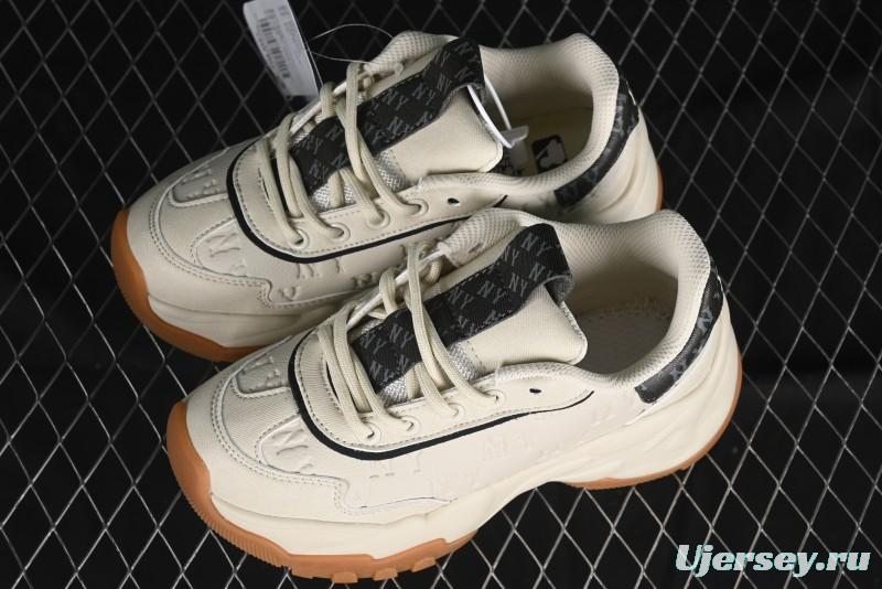 New York Yankees MLB Bigball Chunky Embo Monogram Thick Sole Sandals - 3ASHBEM4N50IVS