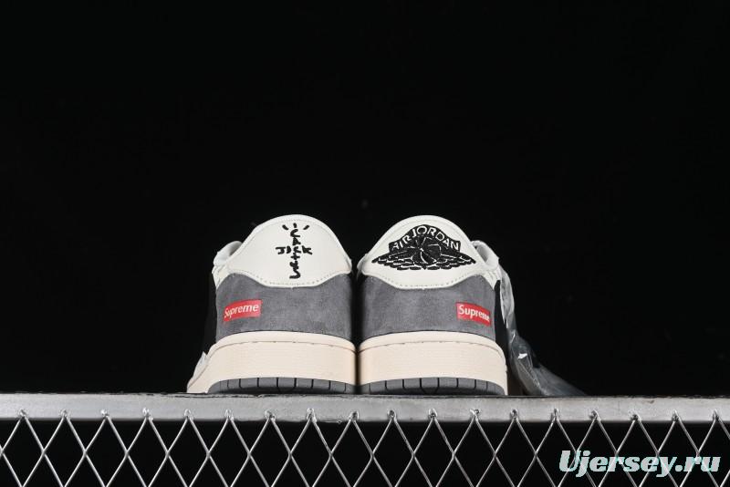 Nike Travis Scott x Fragment Design x Air Jordan 1 Low OG SP AJ1 Supreme Collaboration - XY2688-120