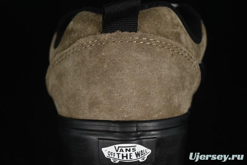 Vans Knu Skool DR Black Green New Series Chunky Sneakers - VN000CZU0BP