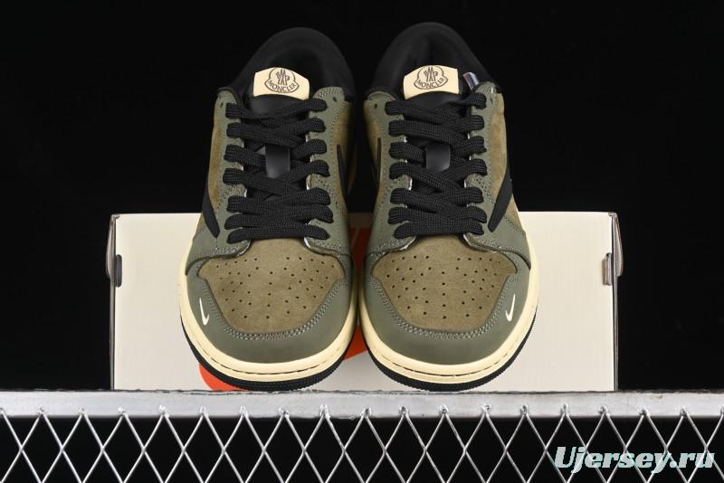 Nike Travis Scott x Fragment Design x Air Jordan 1 Low OG SP AJ1 Sneakers - CH6336-007