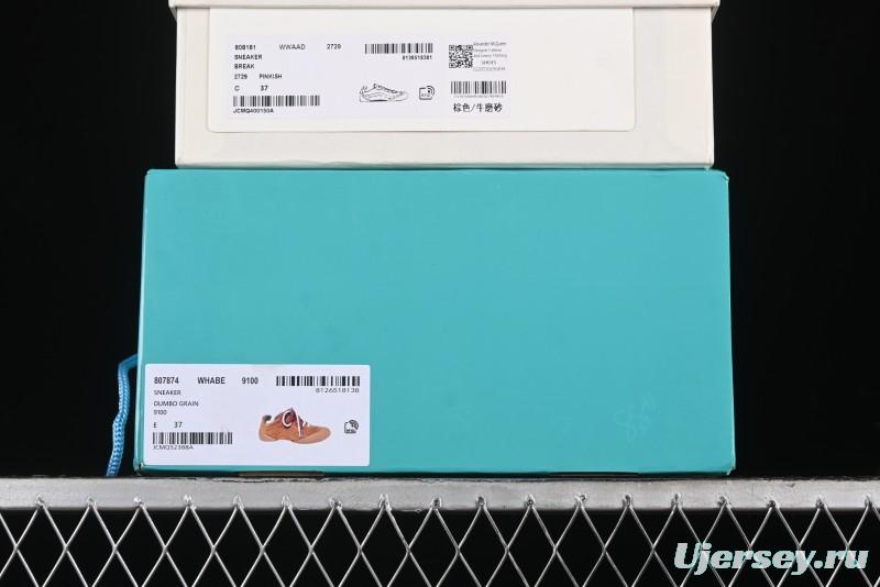 Alexander McQueen Flexion Retro Sneakers in Brown/Suede with Anatomical Design - 2024s