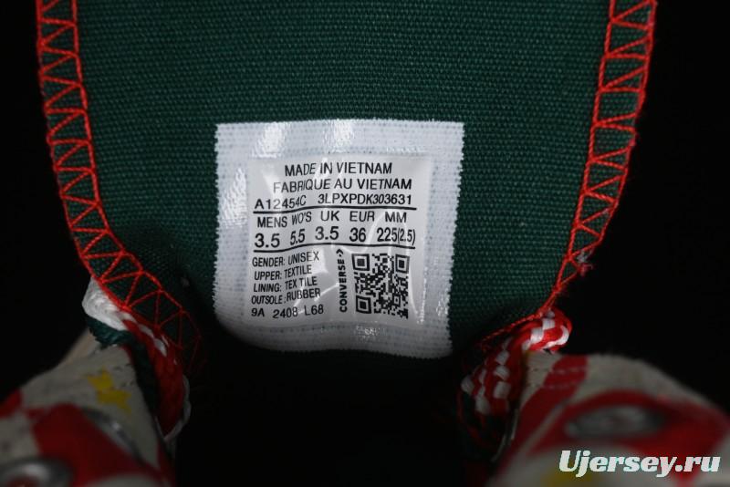 Converse 1970s Christmas Theme High Top Casual Sneakers for Winter - A12454C