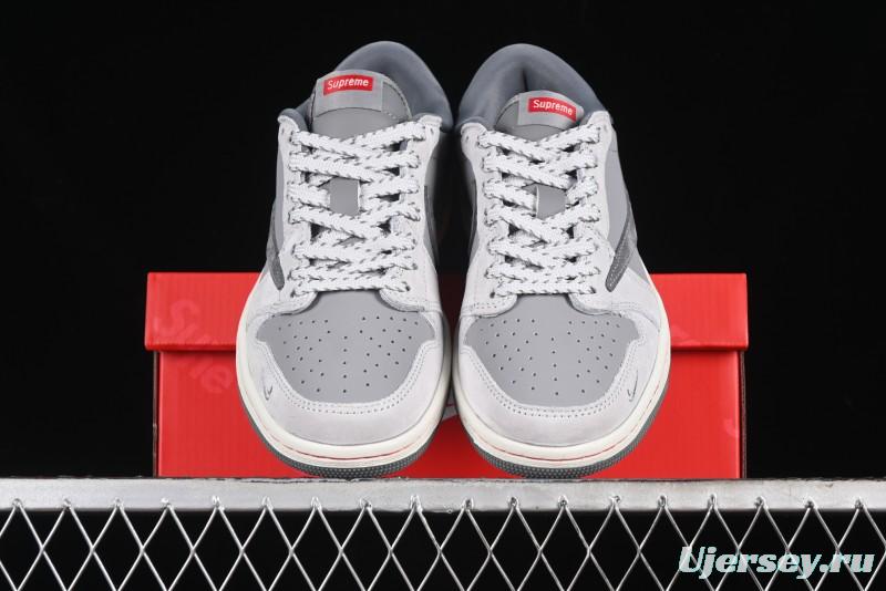 Nike Travis Scott x Fragment Design x Air Jordan 1 Low OG SP AJ1 Supreme Collaboration - JH6089-005