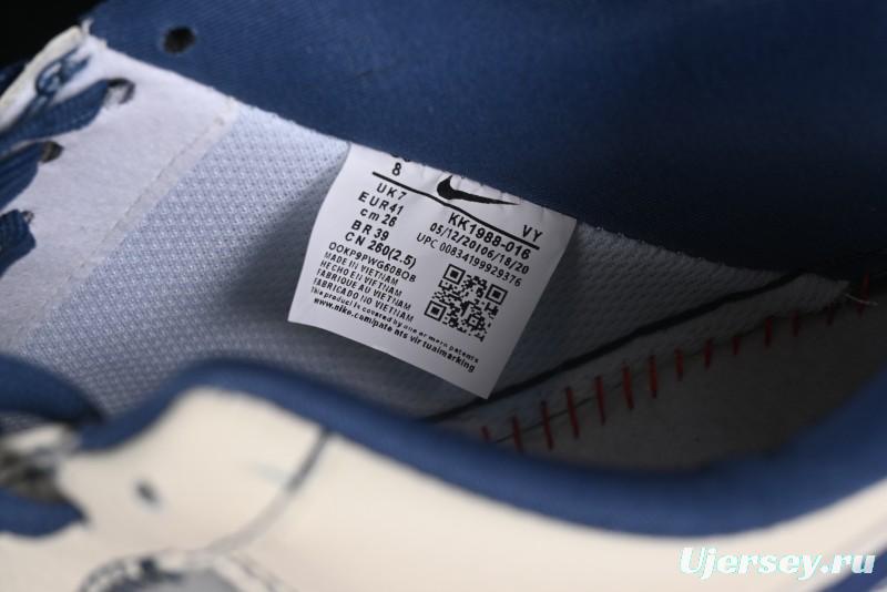 Nike Air Force 1 '07 Low The North Face Collaboration - Blue White Grey - KK1988-016